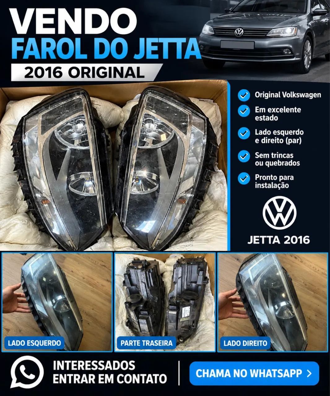 Farol Jetta original 