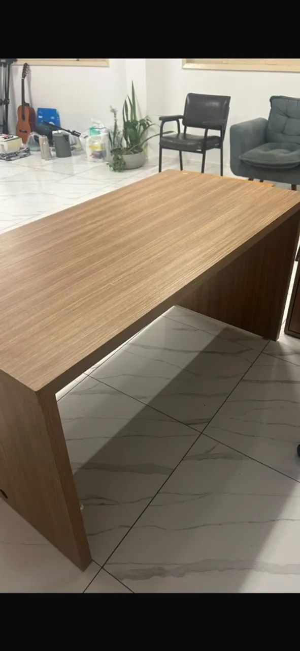 Mesa de escritório madeira maciça  - Foto 4