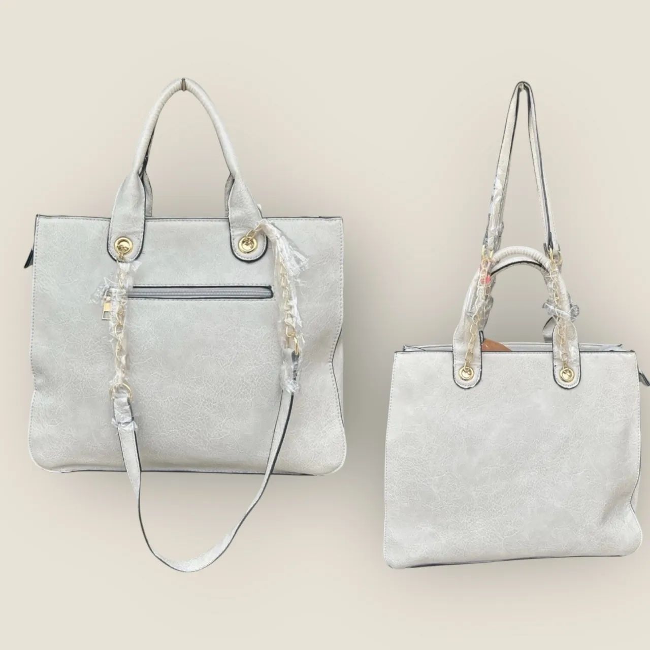 Bolsa nova feminina branca - estilo e versatilidade - Foto 2