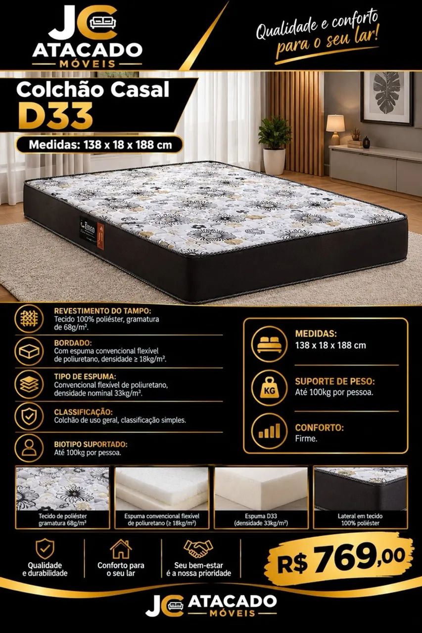 Colchão de Casal D33