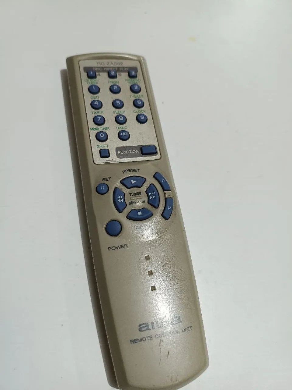 Controle do micro system da Aiwa 