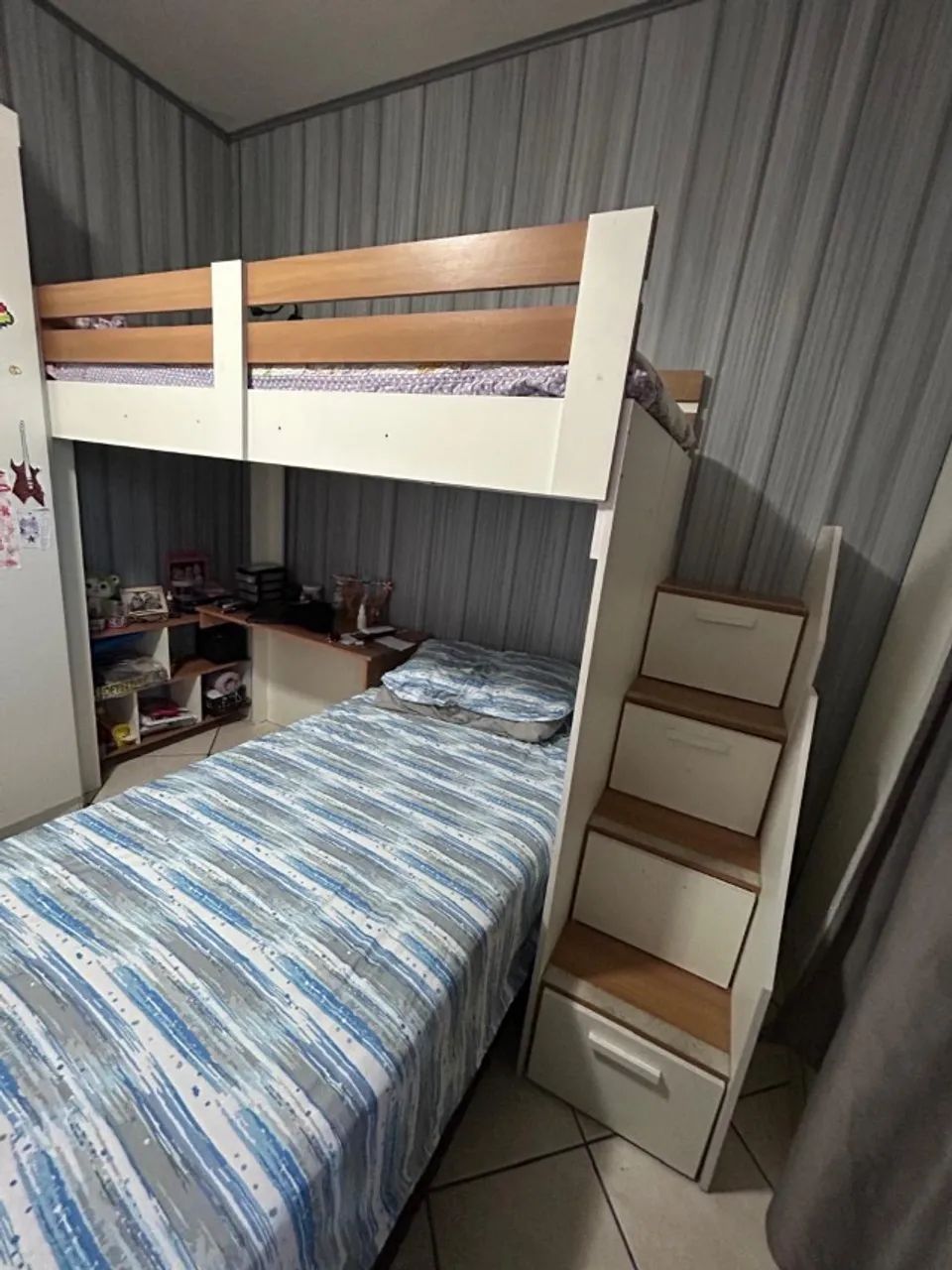 cama elevada com escrivaninha, a cama de baixo não acompanha - Foto 2