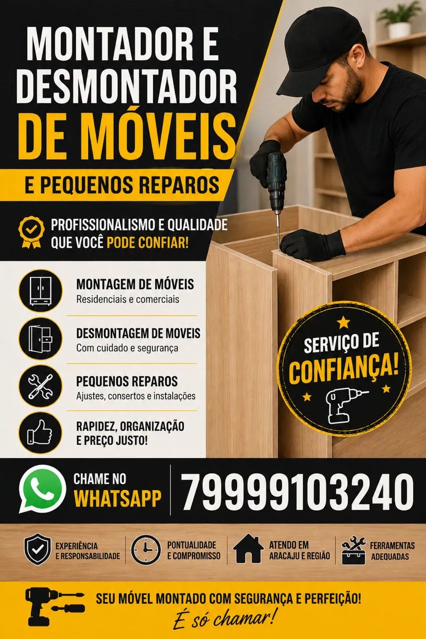 MONTADOR E DESMONTADOR DE MÓVEIS