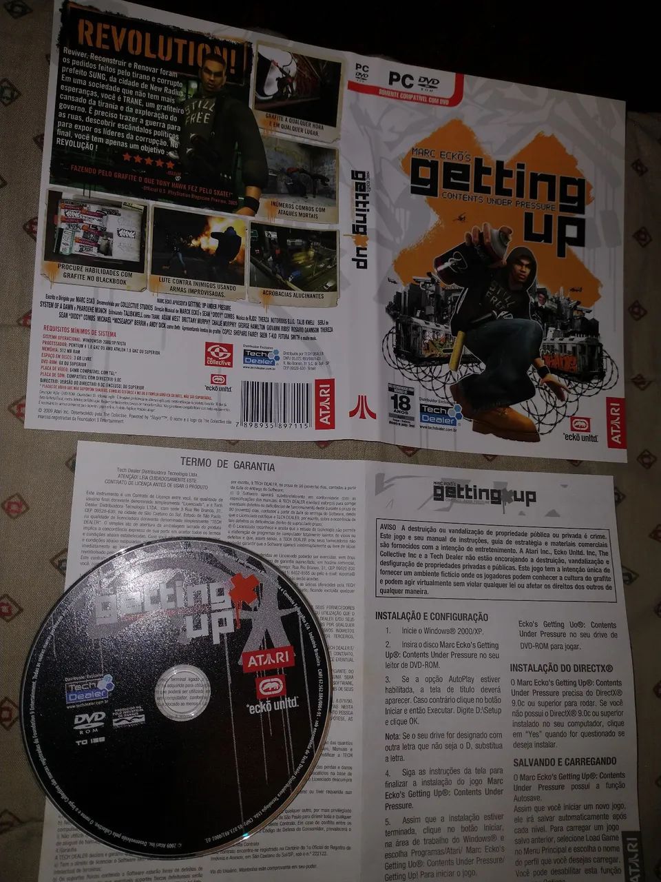Getting UP Contents Under Pressure Mark Echo jogo original PC DVD
