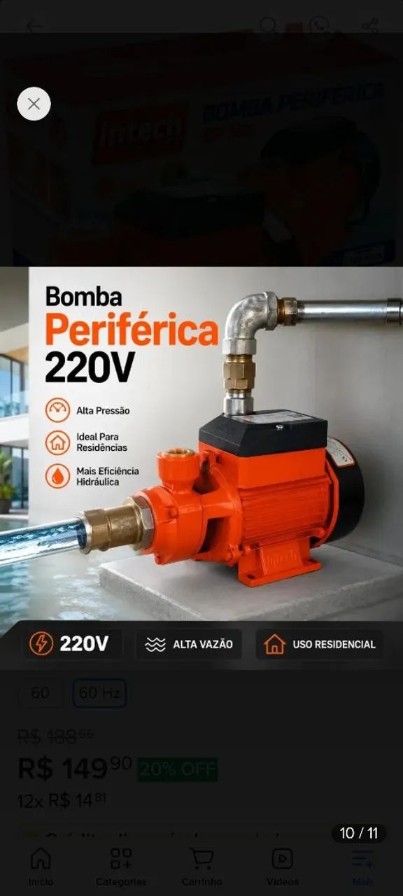Bomba Periférica Intech - Foto 4