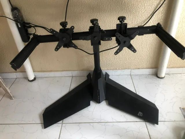 Suporte XFX para 3 Monitores até 24" com USB e Áudio - Foto 5