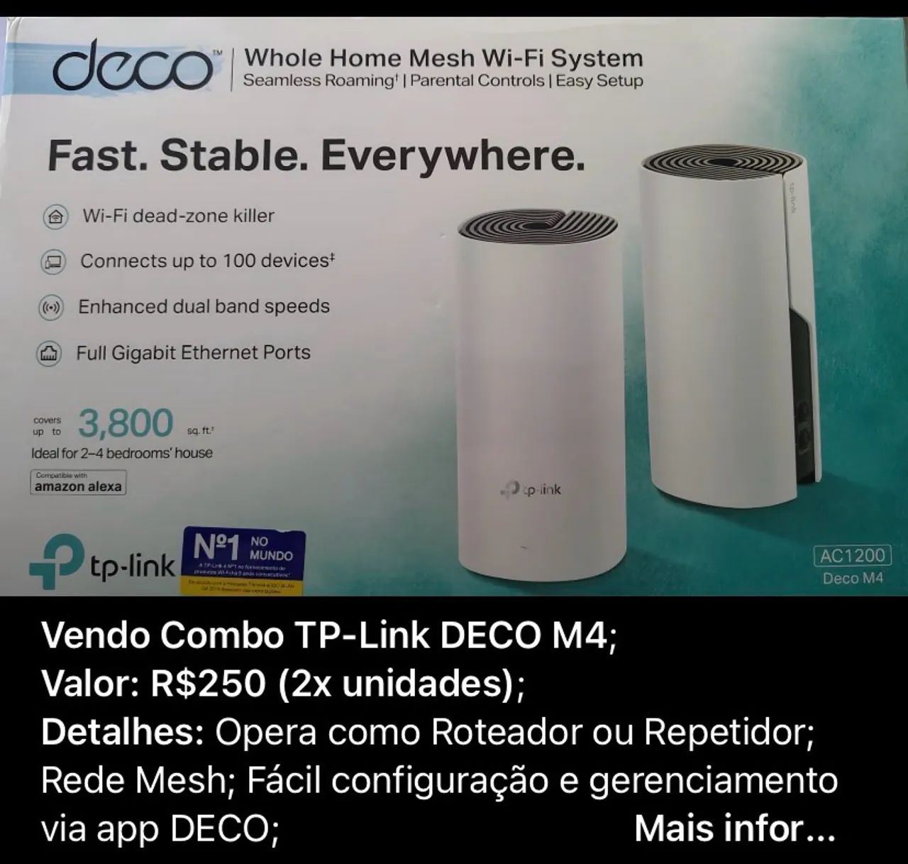 Vendo esse roteador de internet 