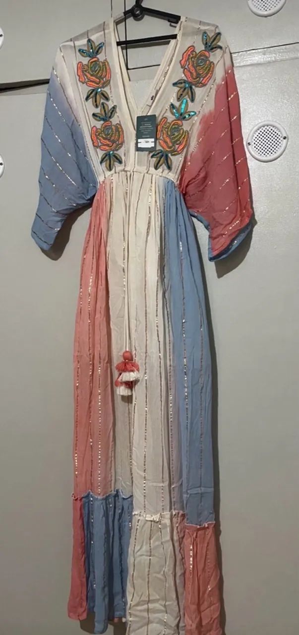 VESTIDO INDIANO COM FIOS DE LUTEX  - Foto 2