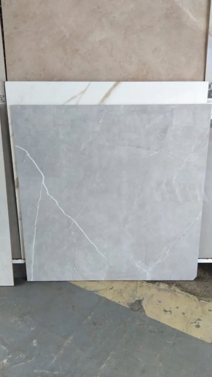 Piso Alesso Gris 60x60 Polido Lume - R$39,99 m² | Sofisticado com Estoque na Baixada Santi