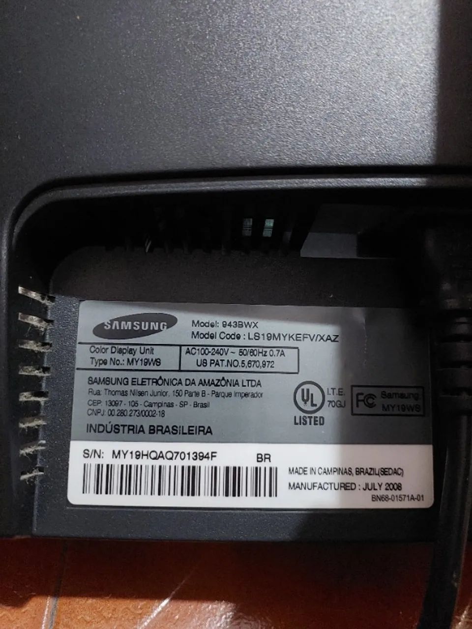 Monitor Samsung com defeito  - Foto 3