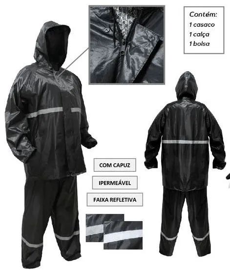 Capa de chuva para motoqueiro 