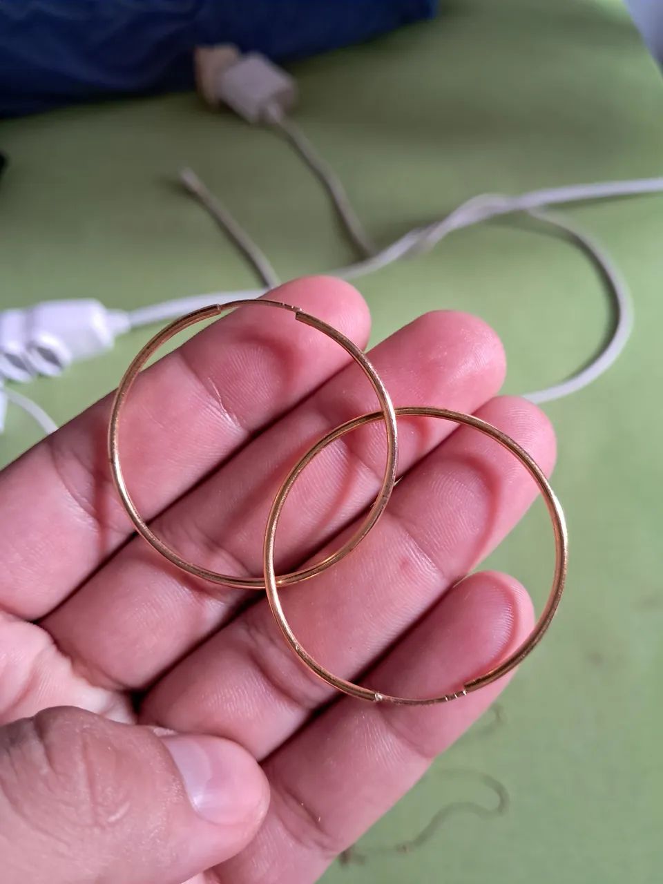 Cordão feminino e argola - Foto 3