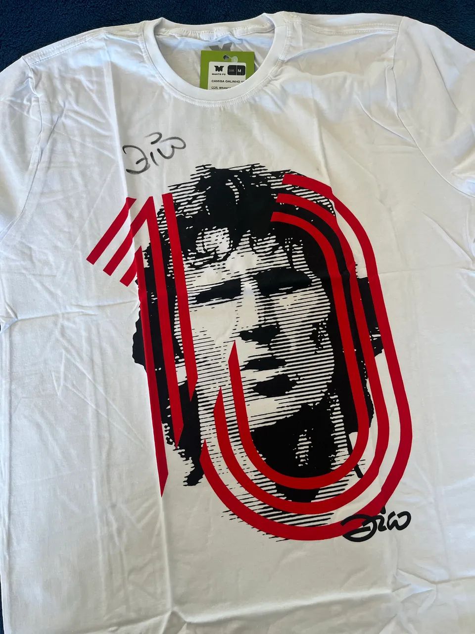 Camiseta Zico Flamengo Autografada