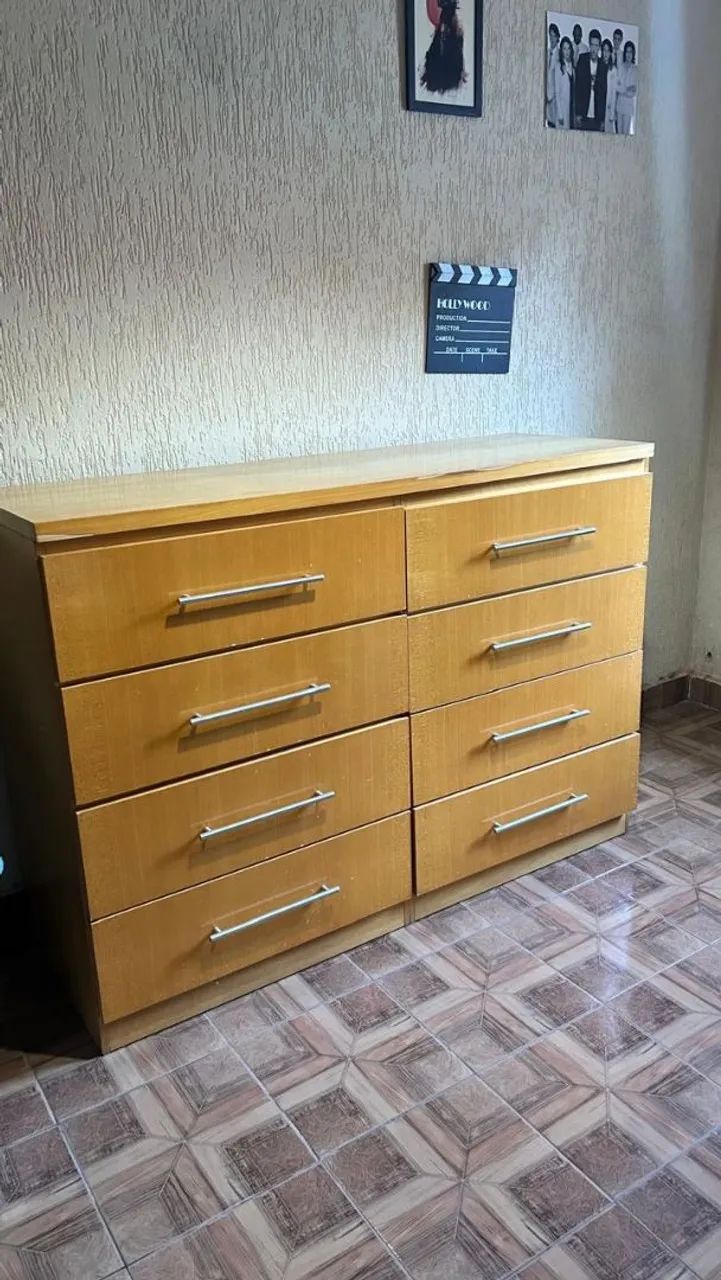Comoda 8 gavetas Cerejeira 