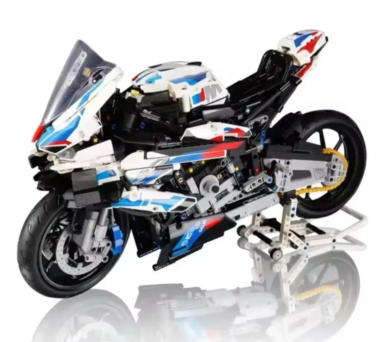BLOCOS DE MONTAR BMW M1000RR COM 1920 PEÇAS MOD 42130 MARCA MEGA TIPO LEGO -CAIXA ORIGINAL - Foto 5