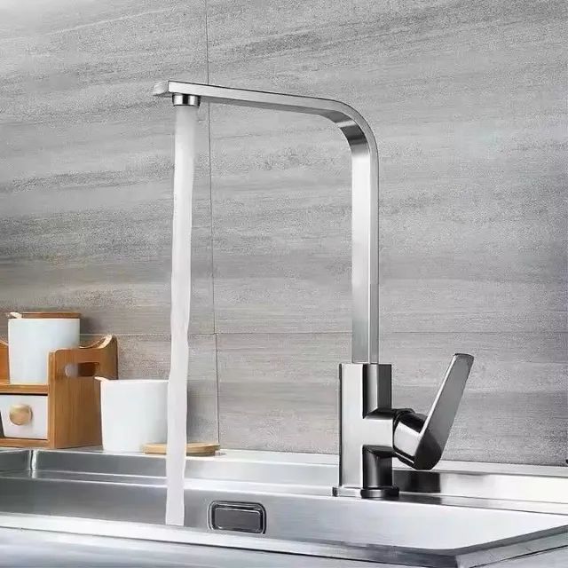 Torneira Para Cozinha de Bancada Monocomando Inox Quente e frio Fc-58