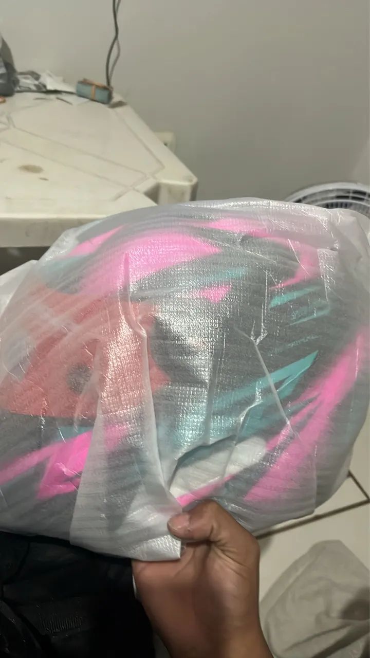 Ls2 drazer cinza e rosa tamanho 58 - Foto 2