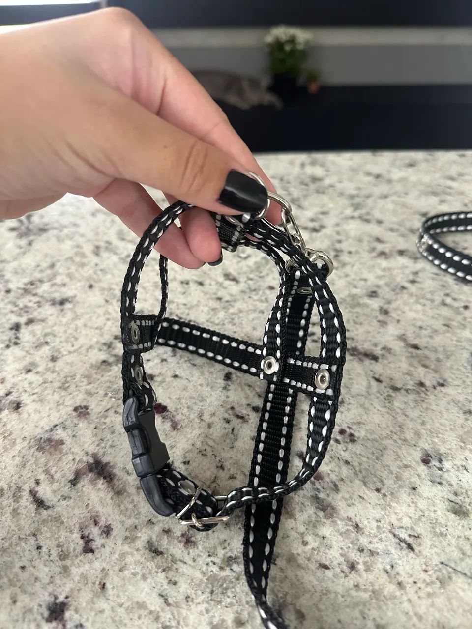 Guia com peitoral para pequeno porte - Foto 2