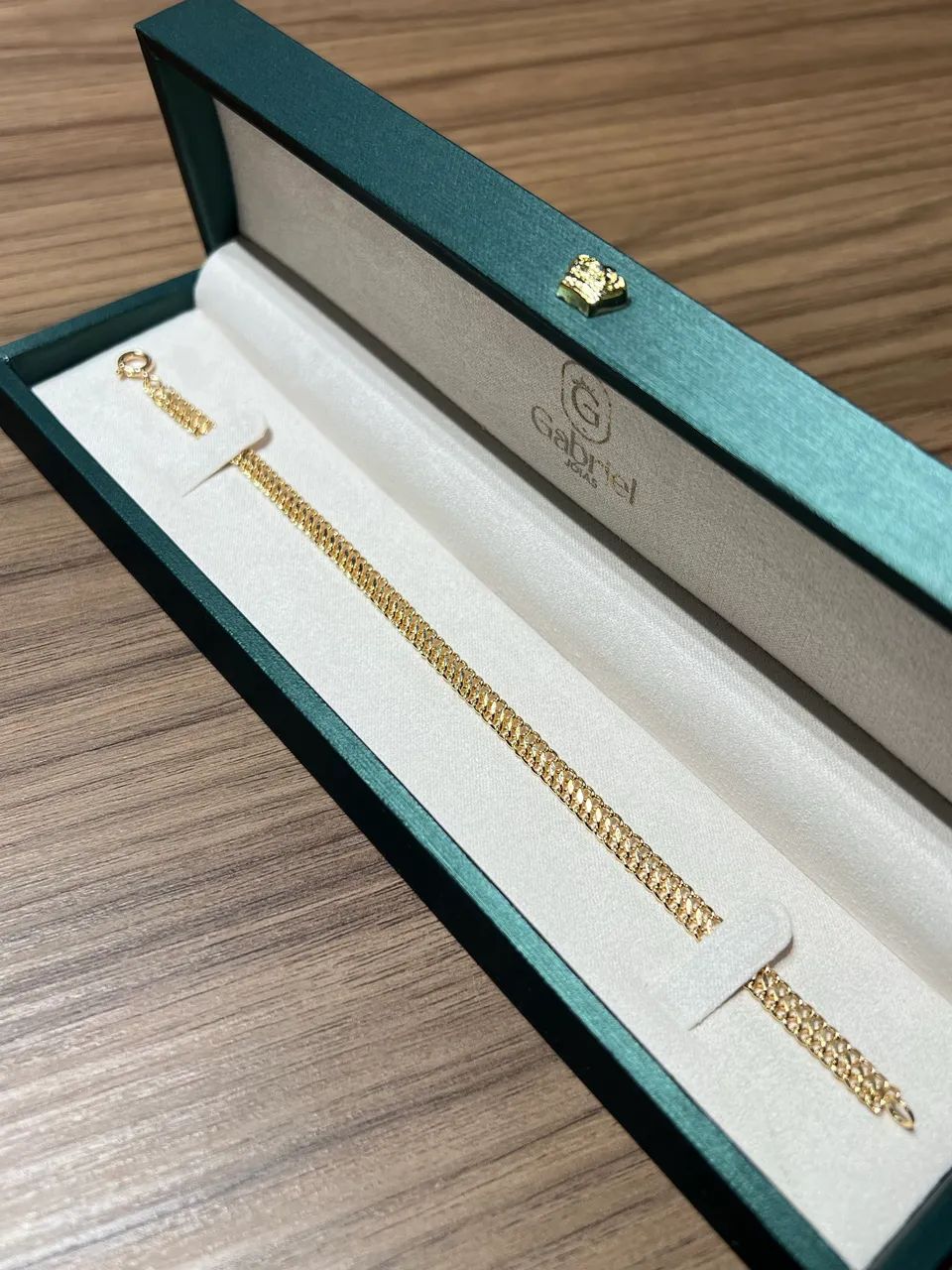 Pulseira de ouro masculina 4.85g nova ( LOJA ) - Foto 2