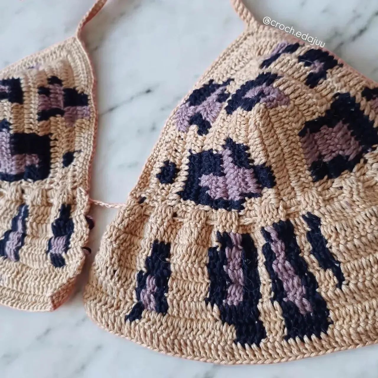 Top Onça Pintada Crochê  - Foto 3