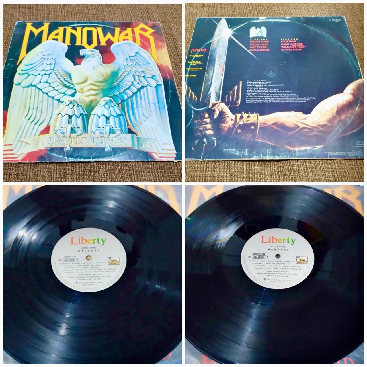 MANOWAR Battle Hymns LP レコード LP Manowar - Battle Hymns 1982 - CDs, DVDs etc - Estância Velha