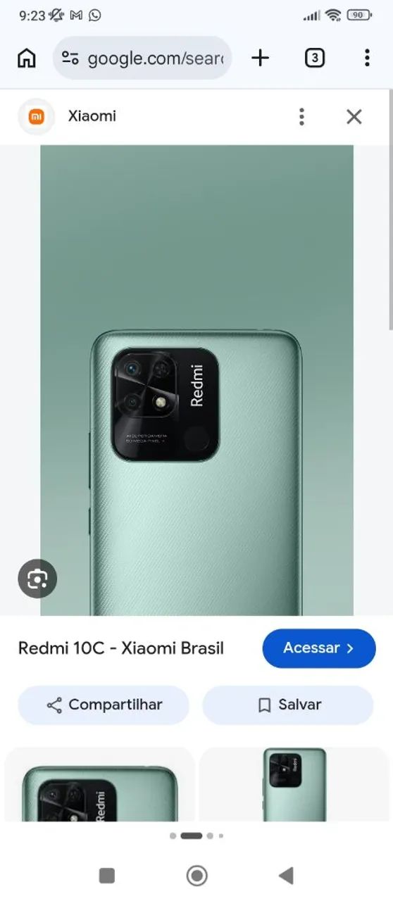 Vendo celular usado Redimi 10 c Cinza  - Foto 3
