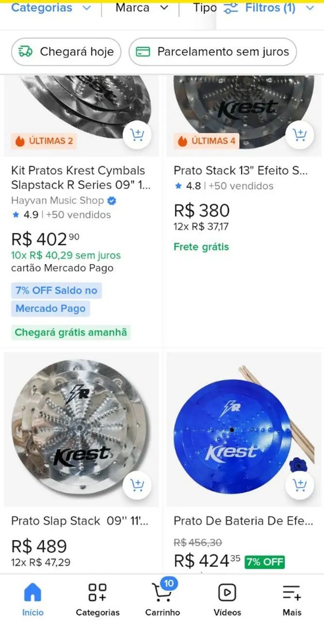 Kit Pratos krest Cymbals  - Foto 2