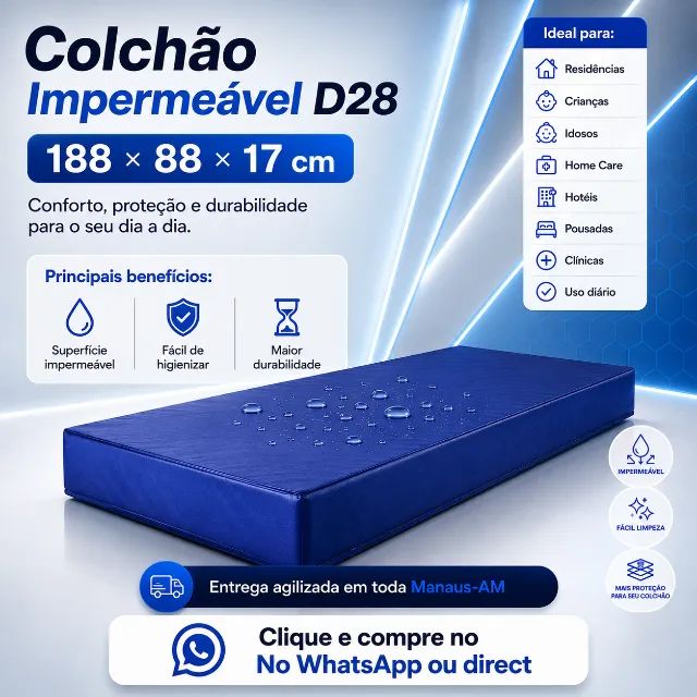 Colchão  impermeável D28 Solteiro - Foto 2