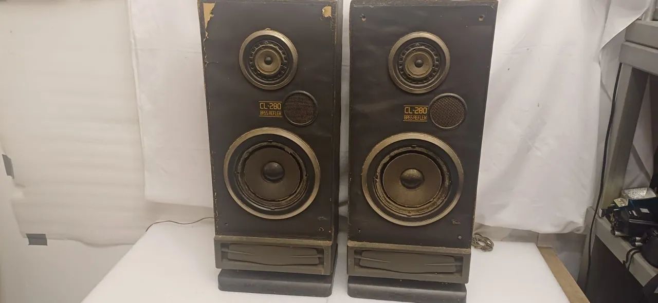 CAIXAS DE SOM ACÚSTICAS ANTIGAS CCE CL-280  - Foto 3