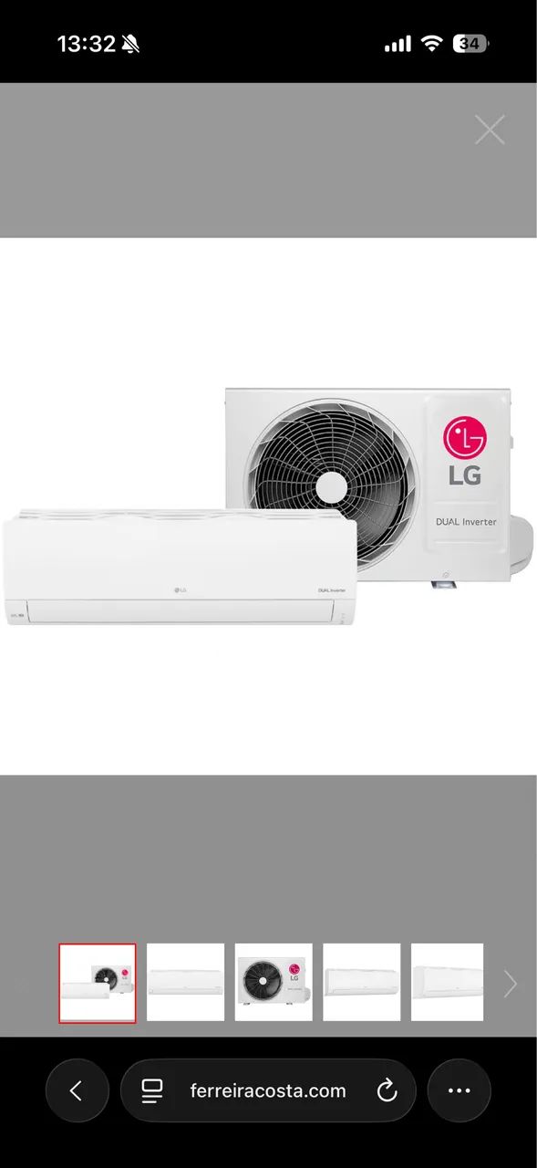 Ar condicionado LG dual inverter 12000