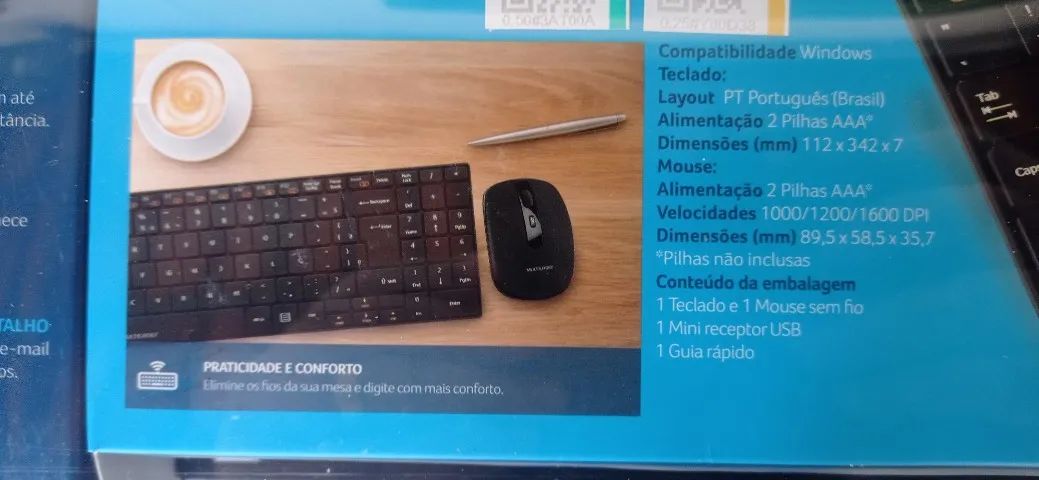 Kit Teclado e Mouse Sem Fio Slim - Design Moderno e Silencioso - Foto 3