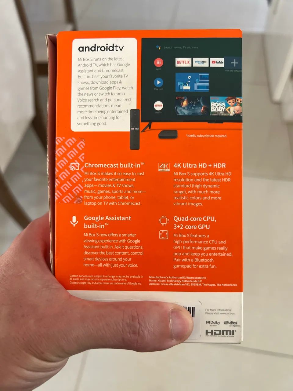 Xiaomi Mi Box S Tv 4k Original 