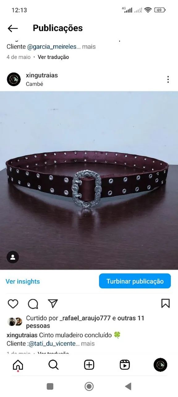 Cintos em couro artesanal  - Foto 5