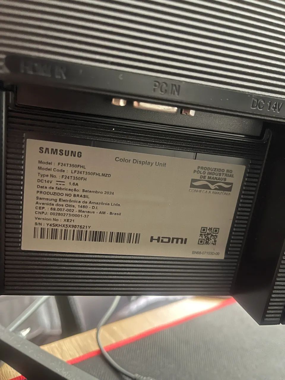 Monitor Samsung 24? Full HD 75hz IPS (Modelo T350) - Foto 2
