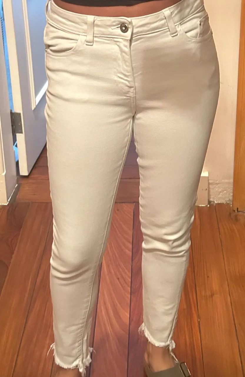Calça jeans branca skinny - Foto 3