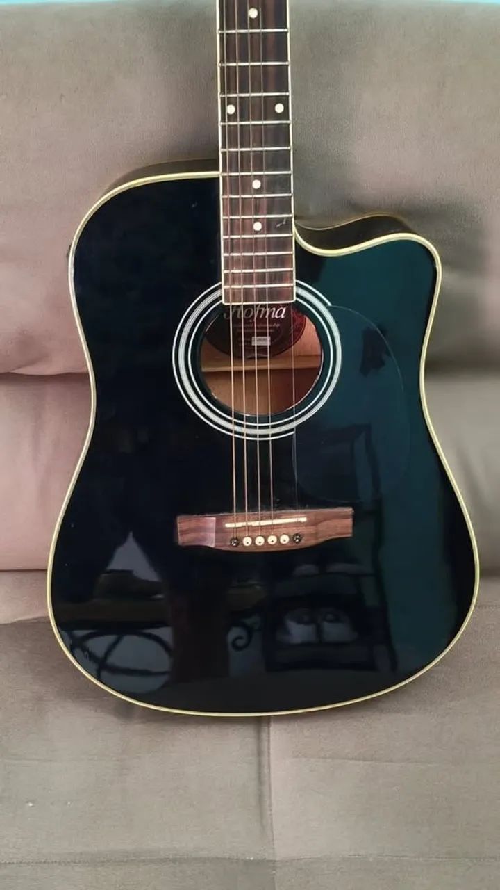 Violão Hofma Preto, passo cartão até 18x - Foto 4