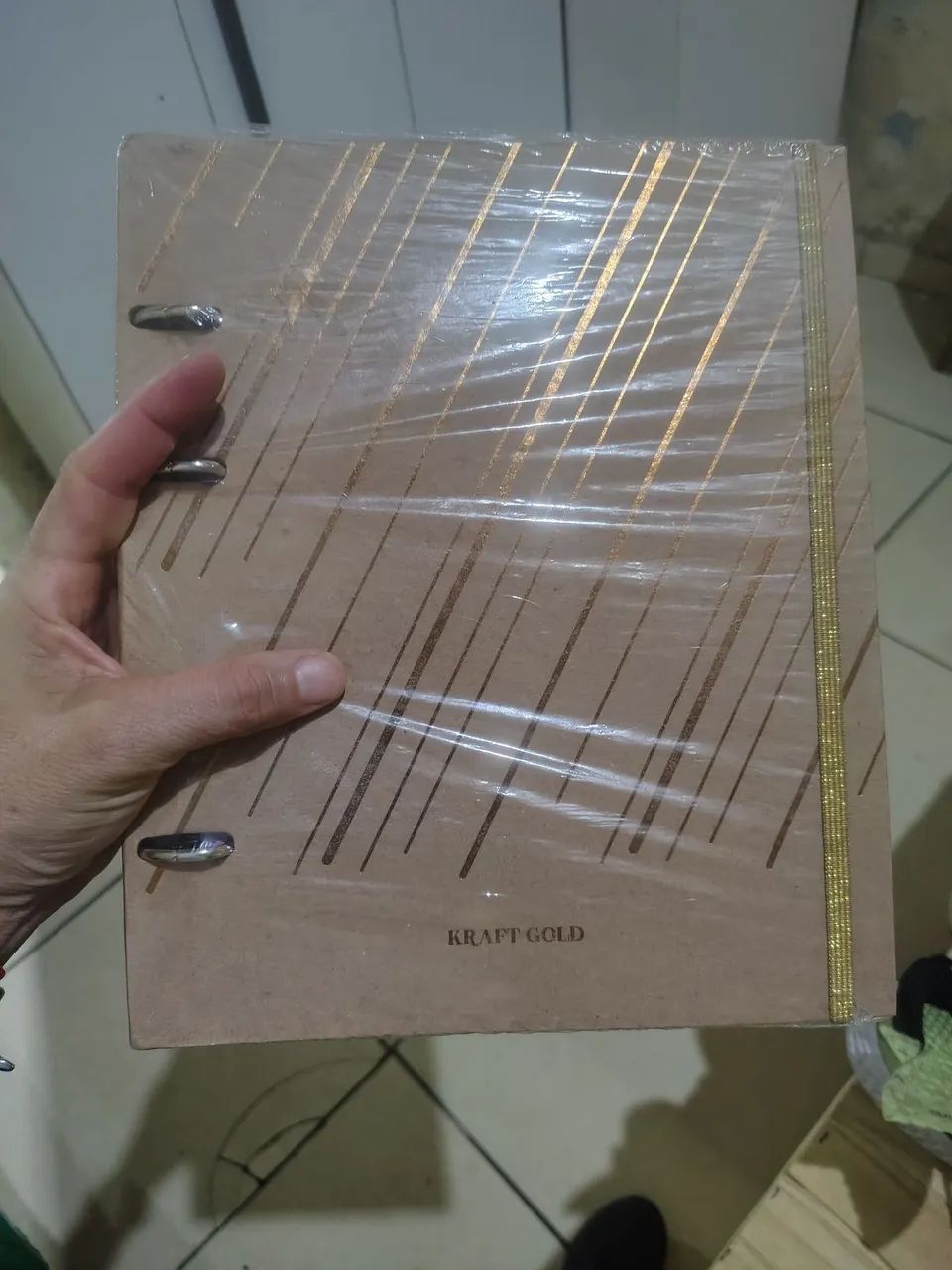 Caderno Argolado papel kraft - Foto 4