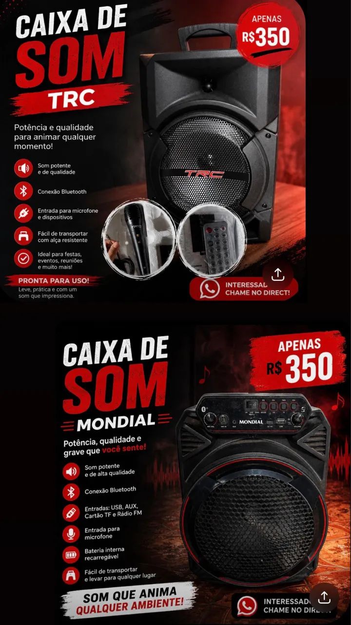 Caixa de som & Caixa de som TCR