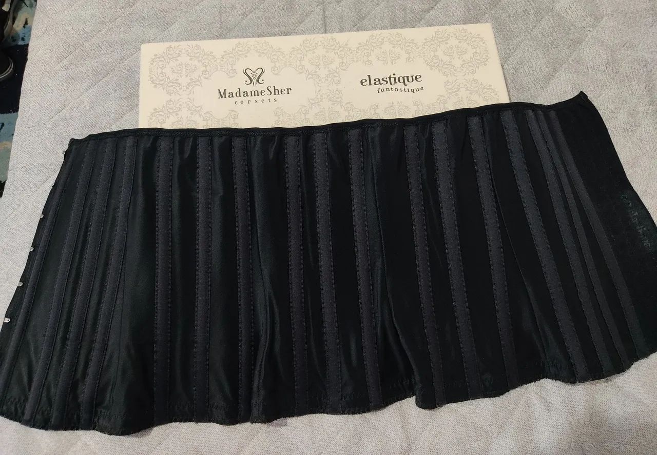 Corset Madame Sher Elastique Preto P - Foto 3