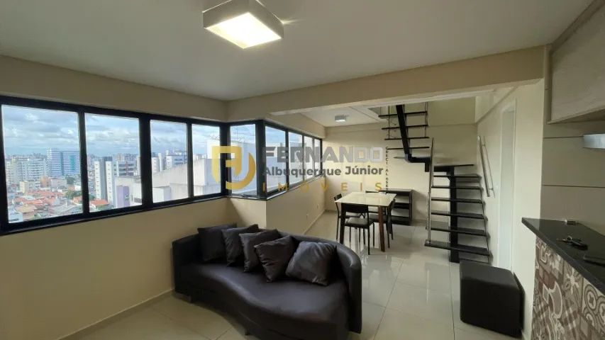Quarto e sala Duplex, Mobiliado, na Ponta verde, todo no Porcelanato, dois banheiros, 70m2