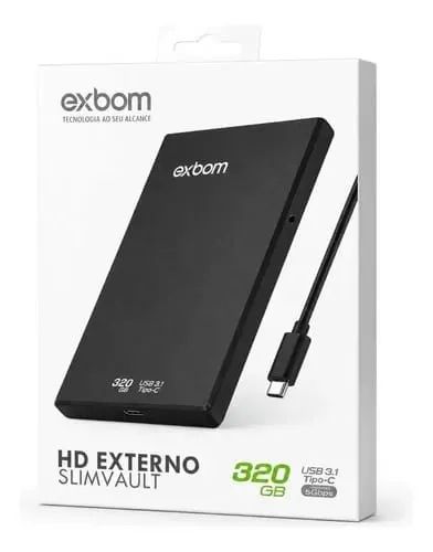  HD Externo Slimvault Exbom de 320GB