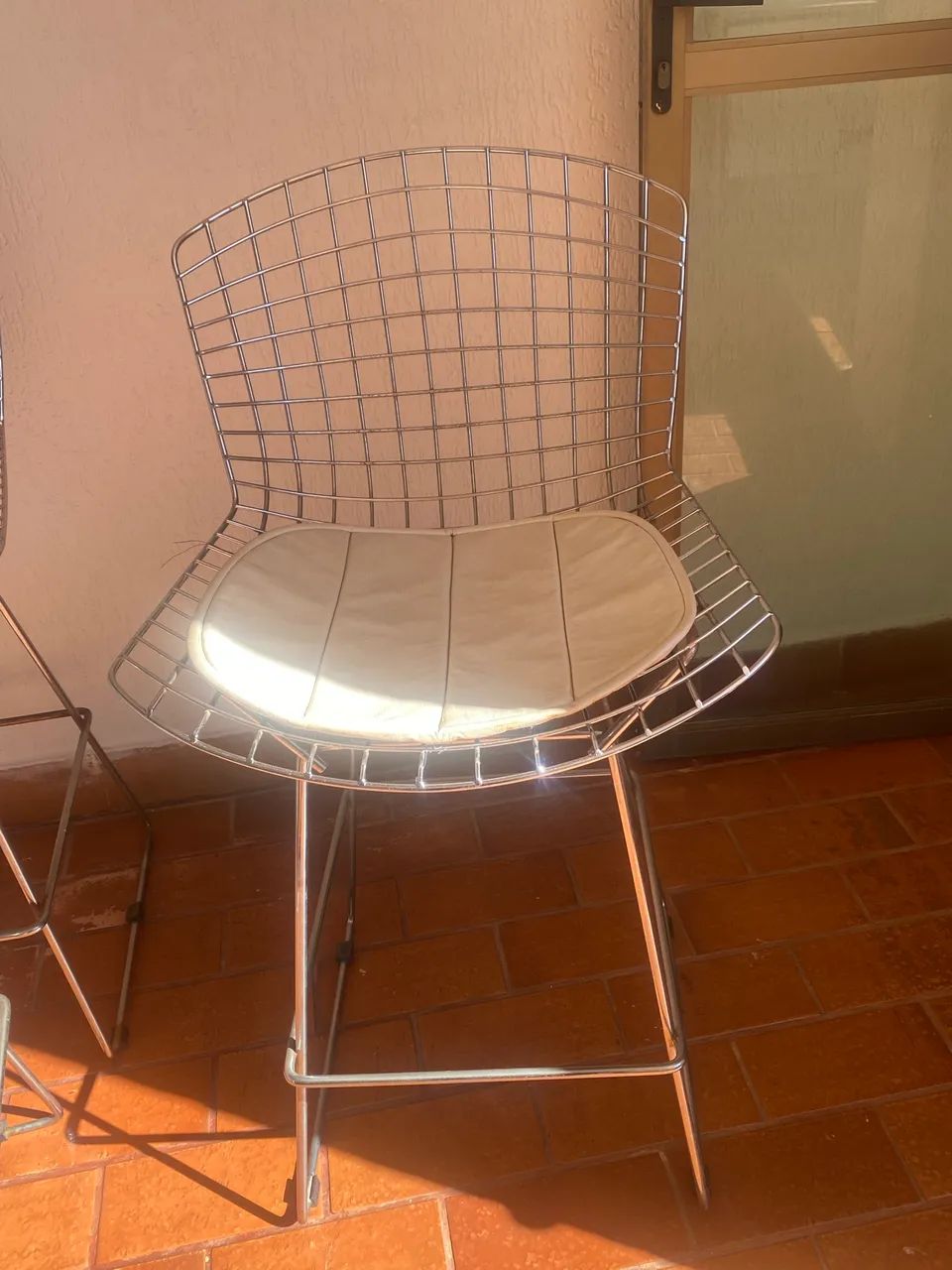 Banquetas altas cromadas mod bertóia - Foto 2