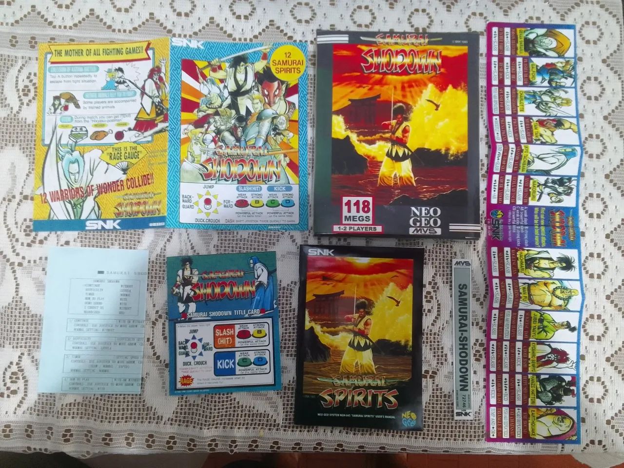 Caixa neo geo mvs com manual e panfletos - Foto 5