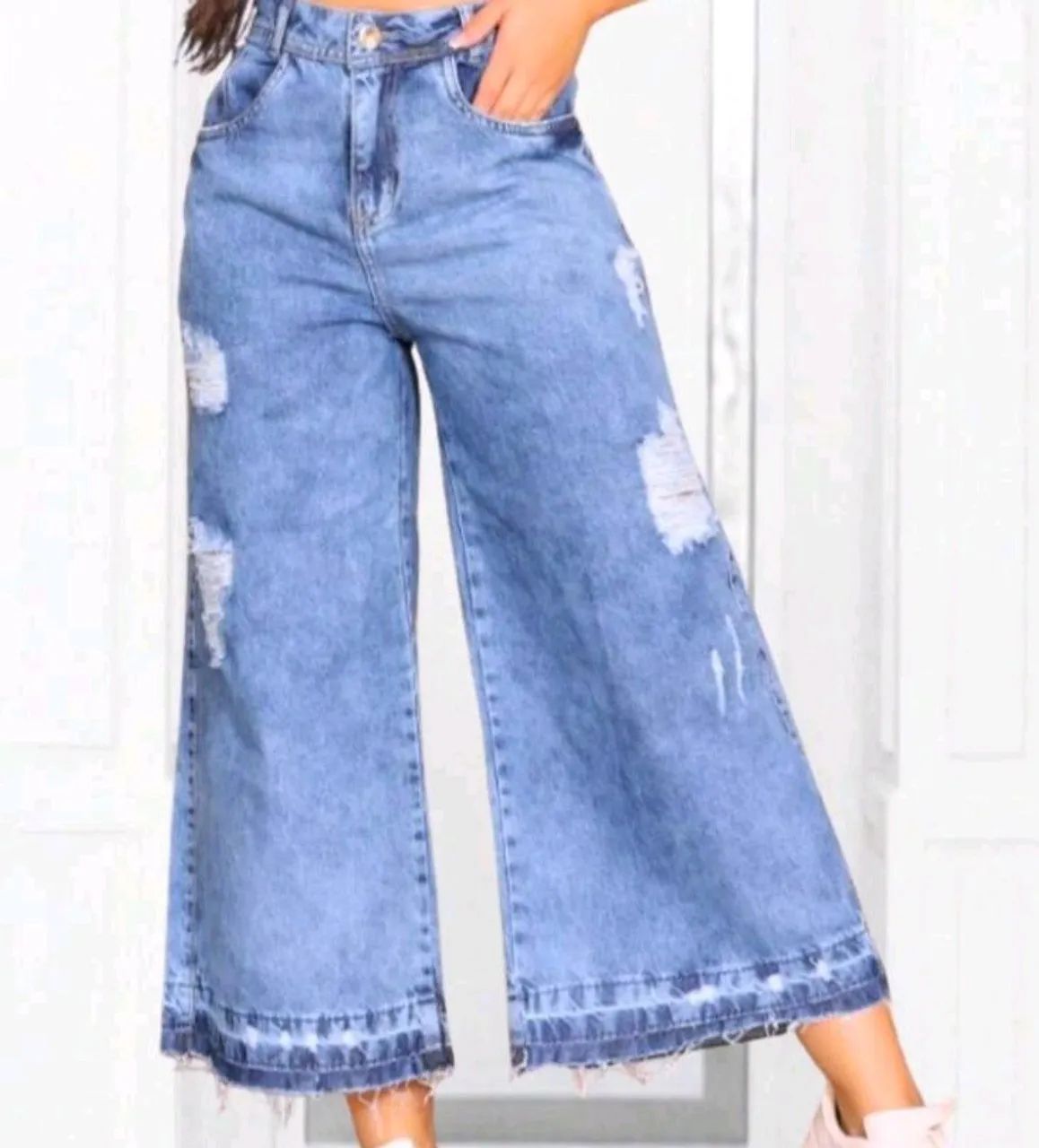 Calça jeans feminina 46