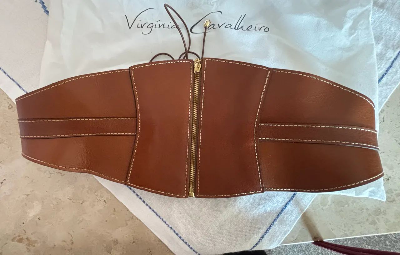 Cinto corselet couro 