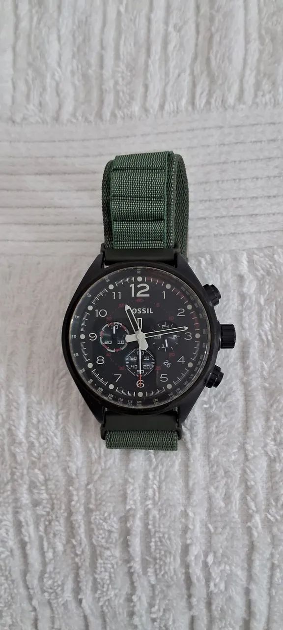 Relógio Fossil Flight Chronograph Black Dial CH2695