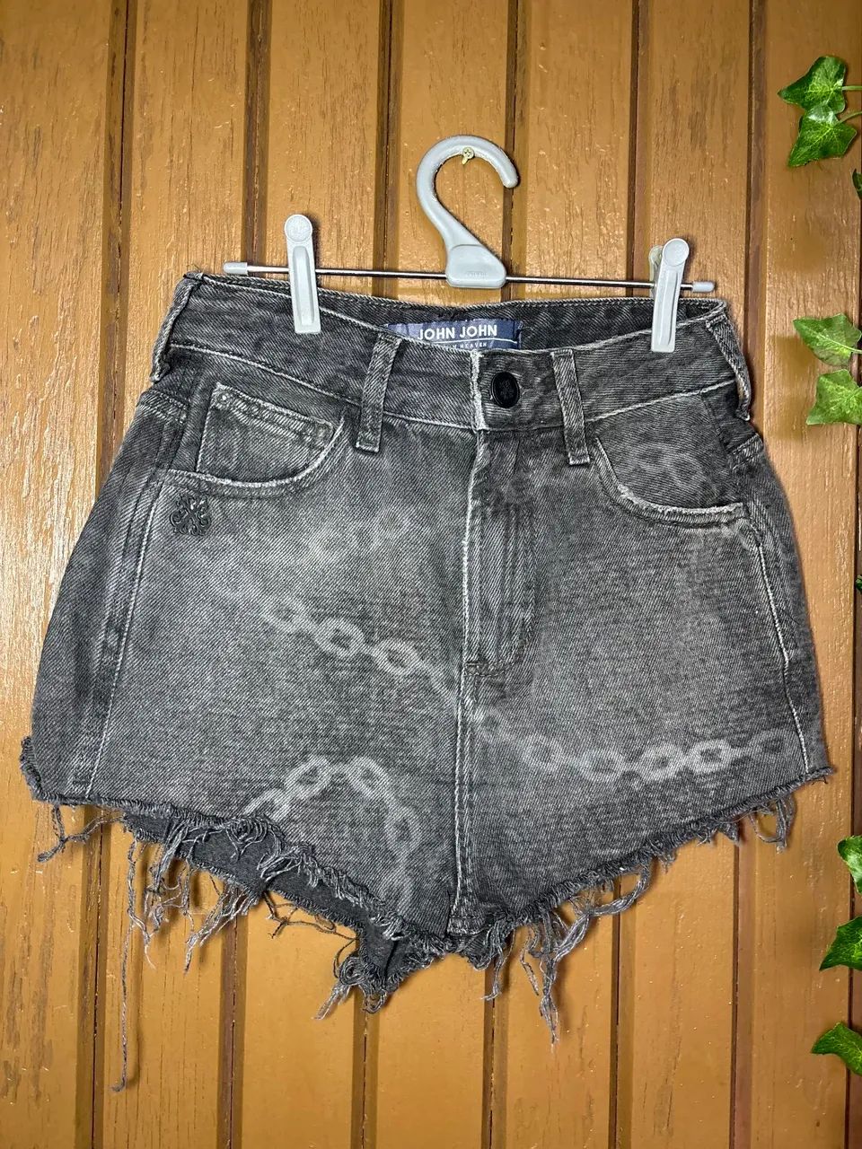 shorts john john jeans preto - Foto 2