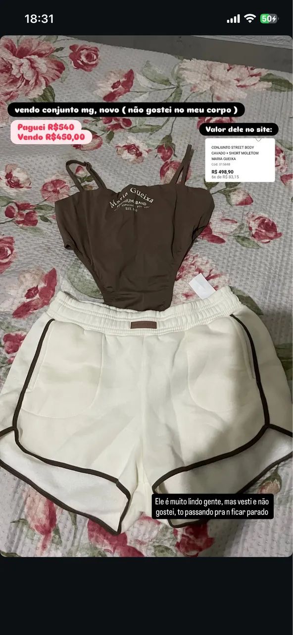 Conjunto mg novo 