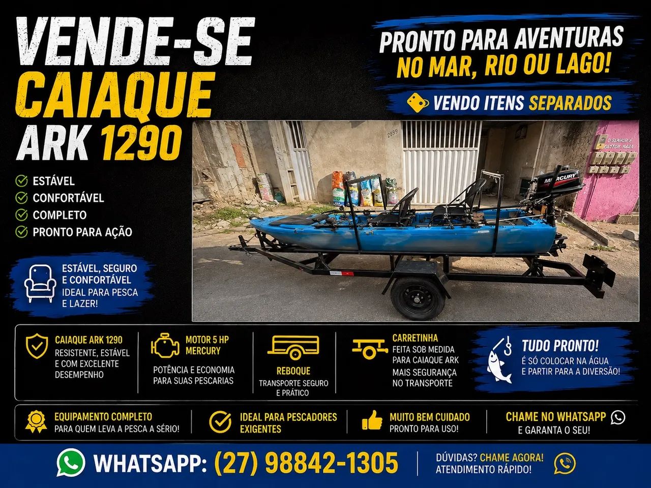 Caiaque Ark 1290  - Foto 2