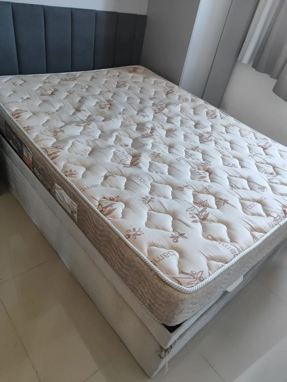 Cama box de viúva com baú e colchão  - Foto 2